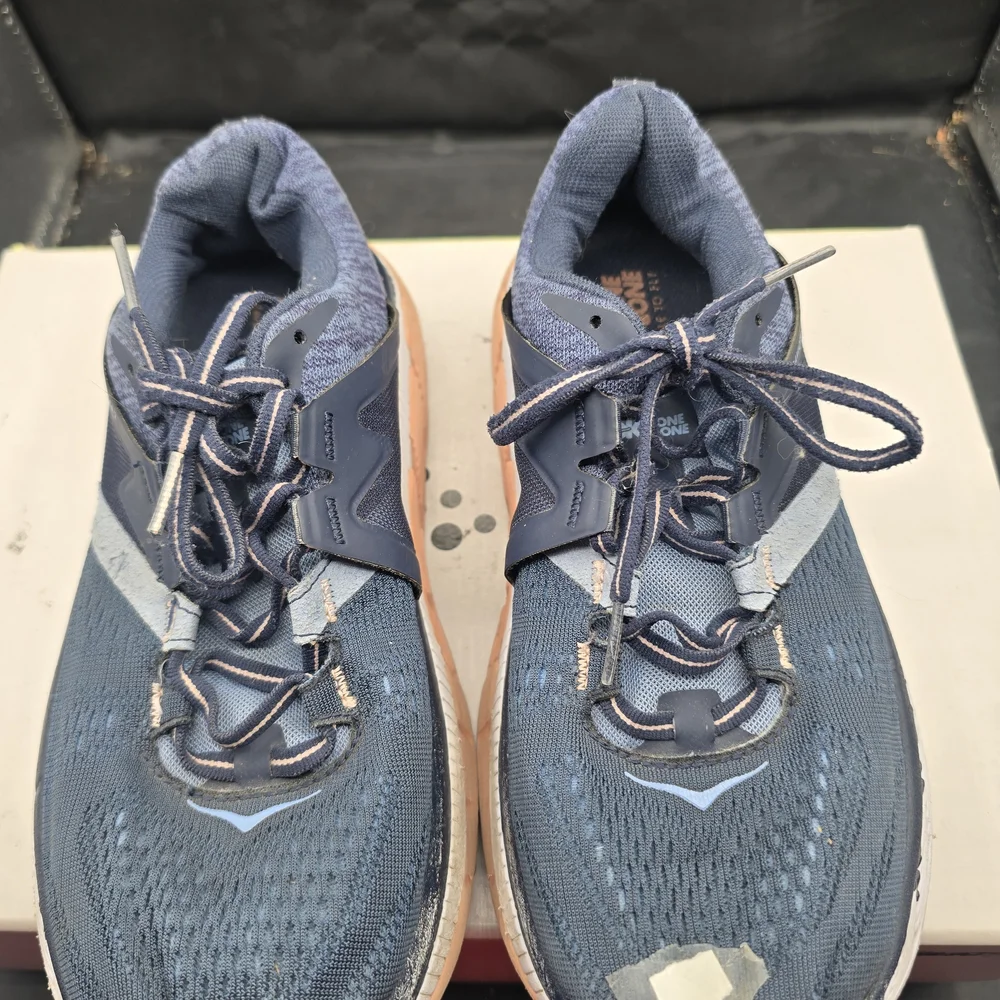 Hoka Women's‎ Navy and Peach Athletic Shoes